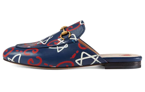 GUCCI Closed Toe Slippers Women's Blue