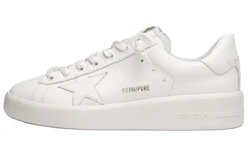 Golden Goose Purestar Low top Stylish Skateboarding Shoes Women's White