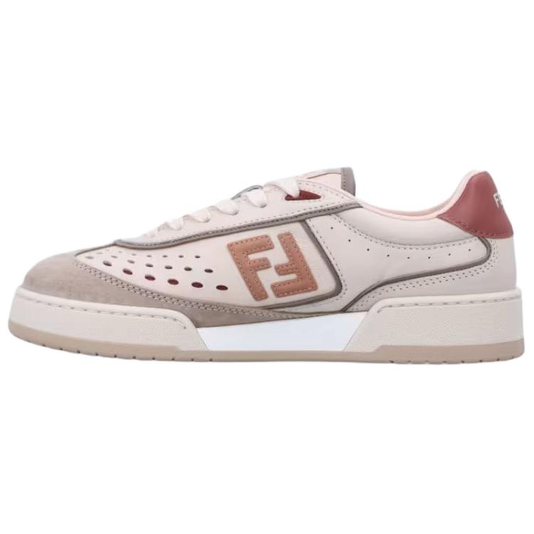 Женские кроссовки Fendi Match (розовые)