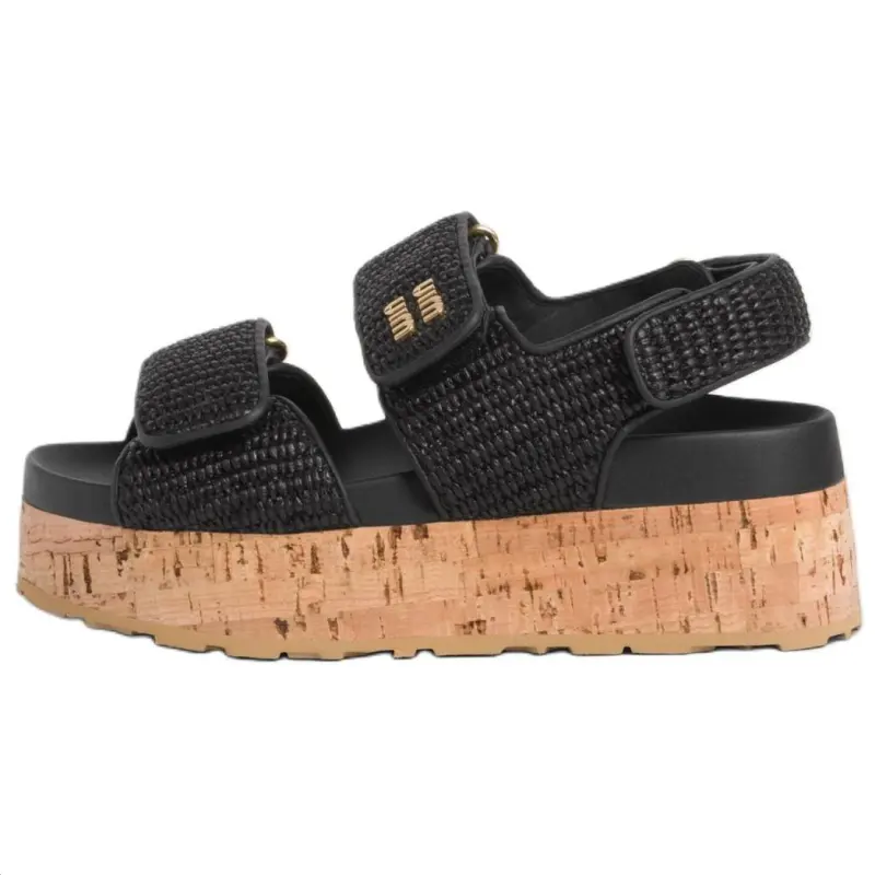 MIU MIU One Strap Sandals 7cm Women's Black