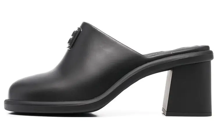 MIU MIU Closed Toe Slippers Women's Black