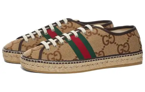 Gucci Maxi Gg Espadrilles 'Camel Ebony'