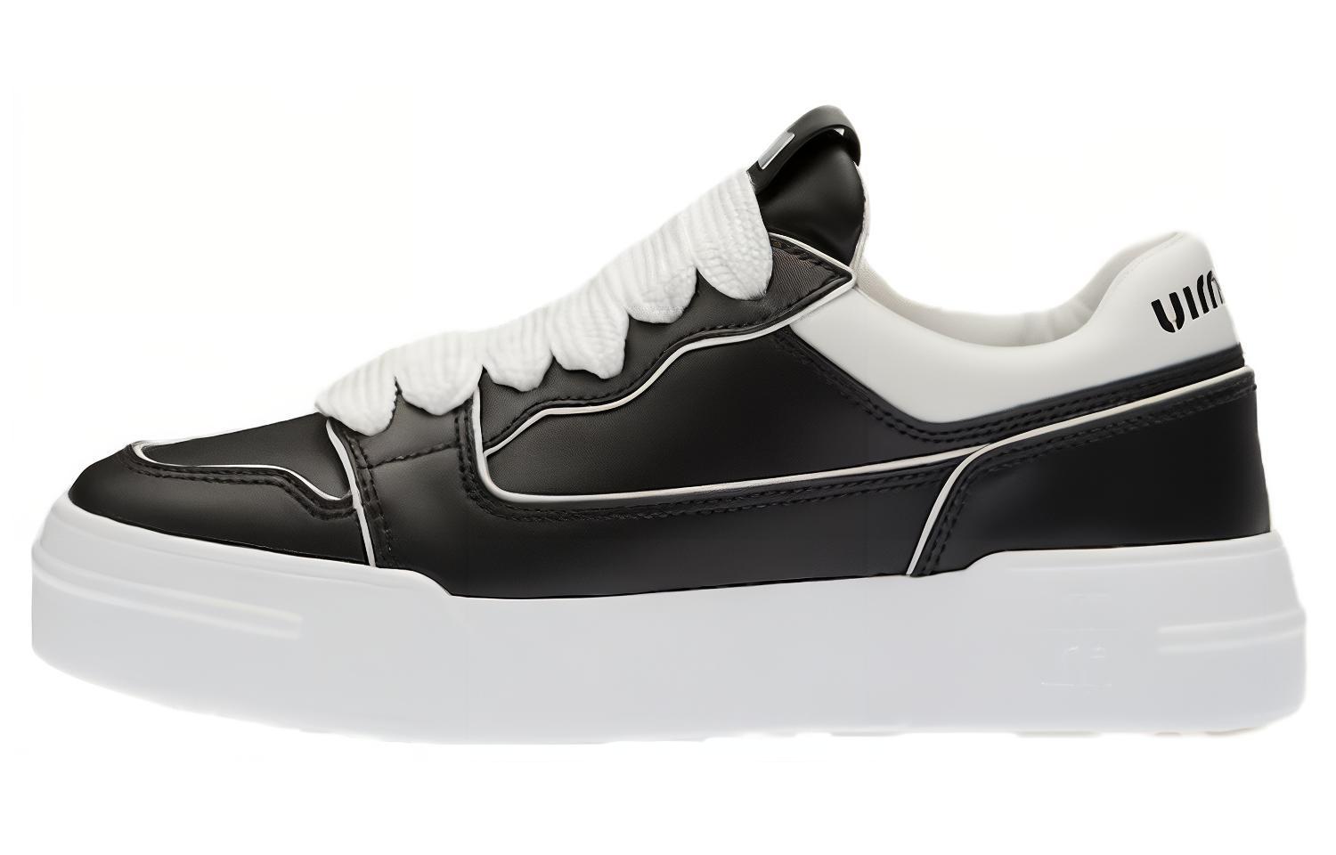 MIU MIU Low top Stylish Skateboarding Shoes Women's Black
