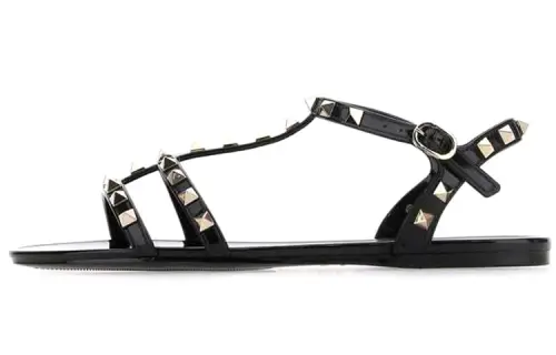 Valentino Rockstud One Strap Sandals Women's Black