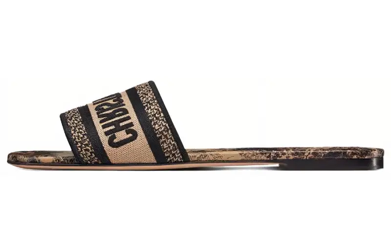 DIOR Dway Slide Slippers Women's Hazelnut