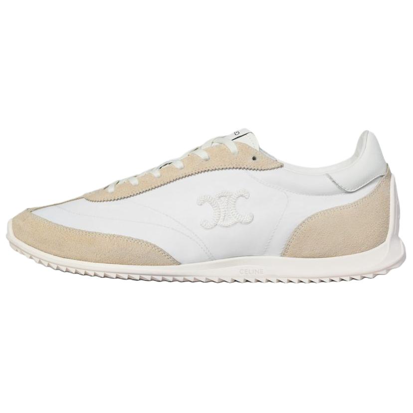 CELINE RACER TRIOMPHE Low top Casual Shoes 1cm Men's Ecru