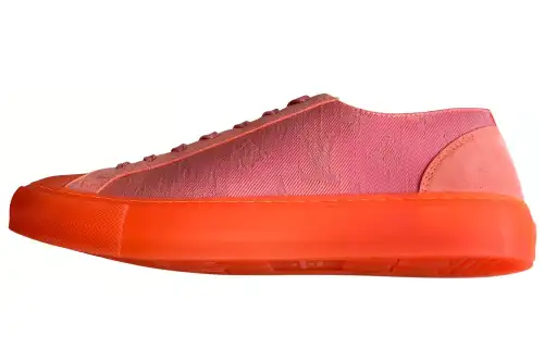 LOUIS VUITTON Abrasion Resistant Low top Skateboard Shoes Men's Orange