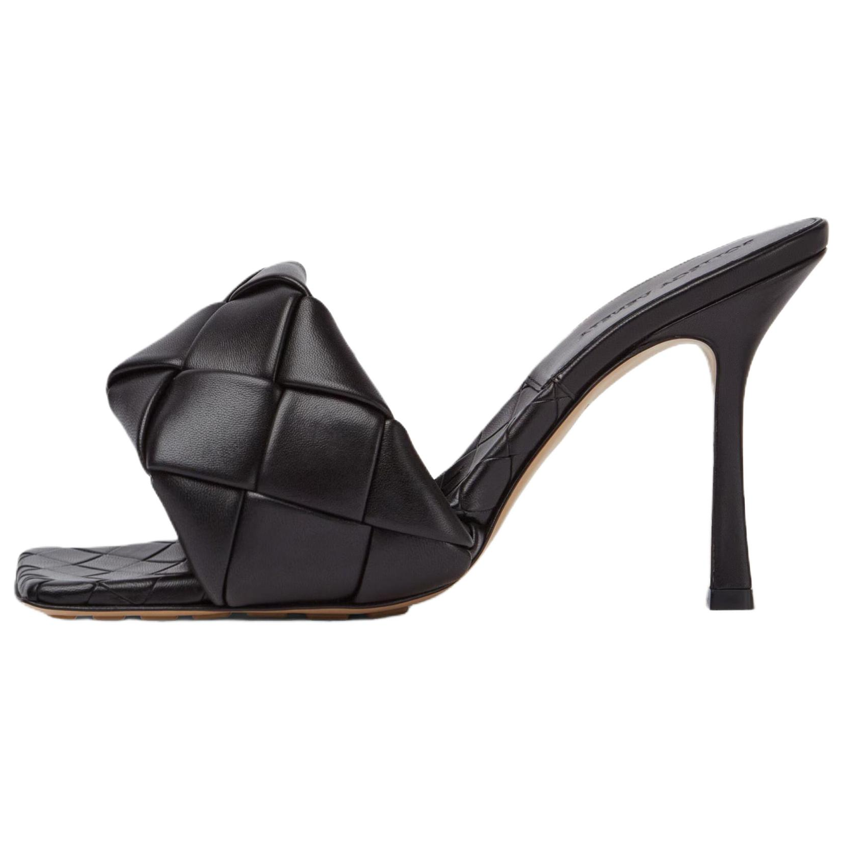 Женские шлепанцы Bottega Veneta Lido (черные)