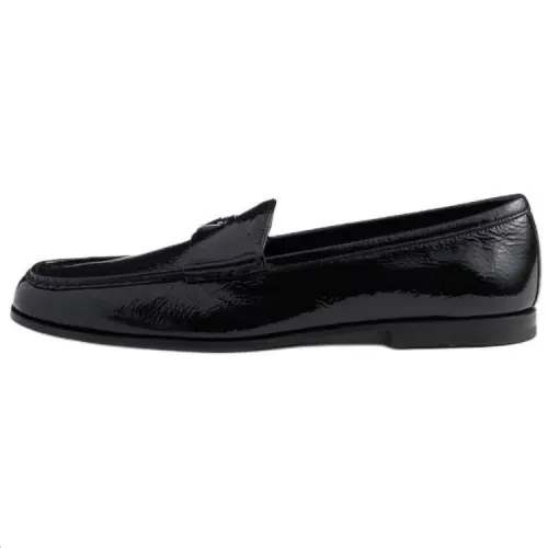 PRADA Sheepskin Loafers Men's Black