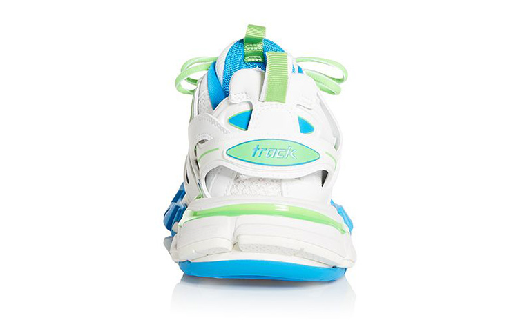 Balenciaga Track 1.0 Fabric Low top Chunky Sneakers Women's White Green