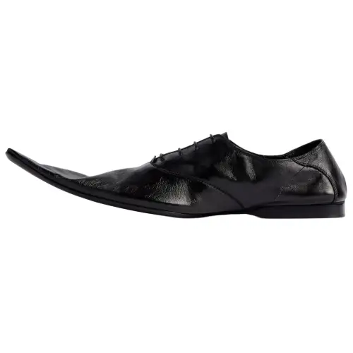 Balenciaga Ultra Soft Leather Casual Shoes Men's Black