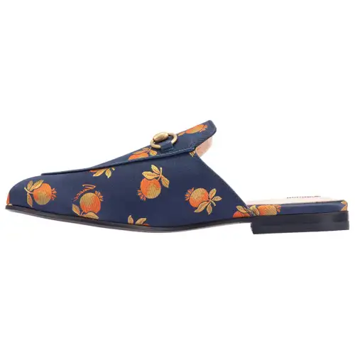 GUCCI Quiet Closed Toe Slippers Women's Blue