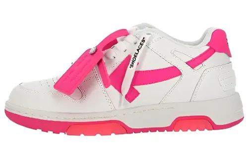 OFF WHITE Out Of Office Calf Leather Sneaker 'White Red' Women's
