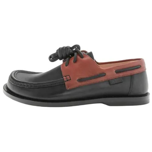 LOEWE Campo Calfskin Casual Shoes Women's Black