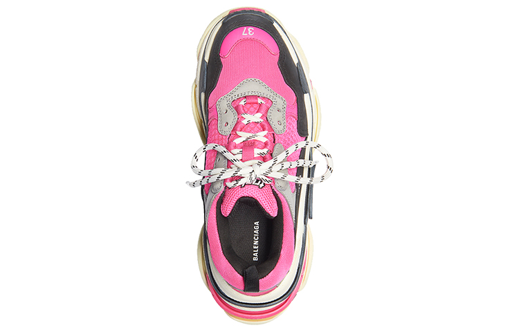 Женские кроссовки Balenciaga Triple S (черно-розовые) — фото 5