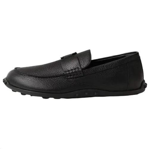HERMES Lazy Casual Shoes 2.7cm Men's Black