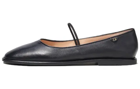 COACH Emilia Leather Ballet Pumps