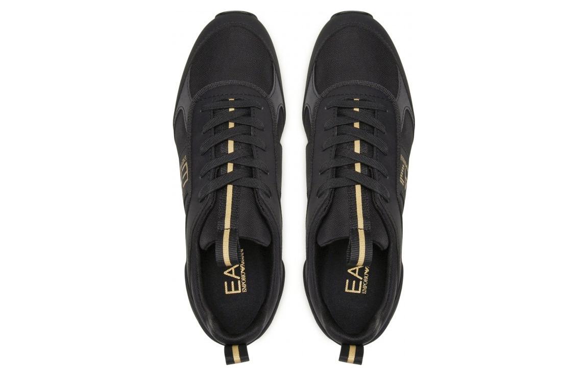 EMPORIO ARMANI EA7 Cushioning Low top Sports Casual Shoes Unisex Black