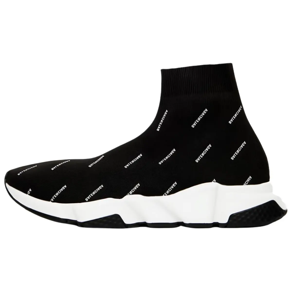 Balenciaga Speed 2.0 Sneakers 'Black Logo Print'
