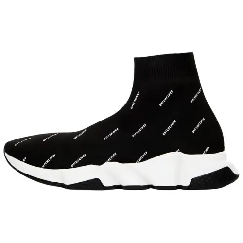 Balenciaga Speed 2.0 Sneakers 'Black Logo Print'