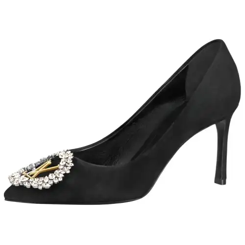 LOUIS VUITTON Madeleine Slim Heel High Heels 8cm Women's Black