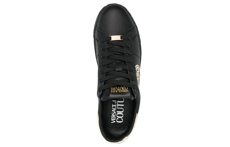 VERSACE JEANS Couture Logo-patch Leather Sneakers