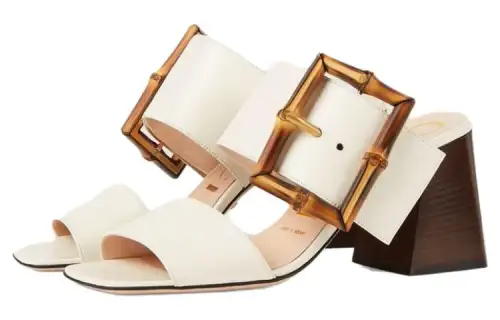 GUCCI Slide Slippers Women's White