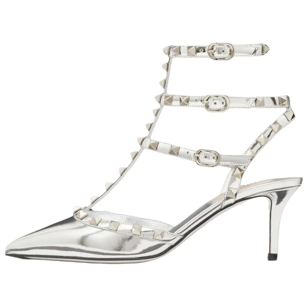 Valentino Garavani Rockstud Mirror Effect Pumps