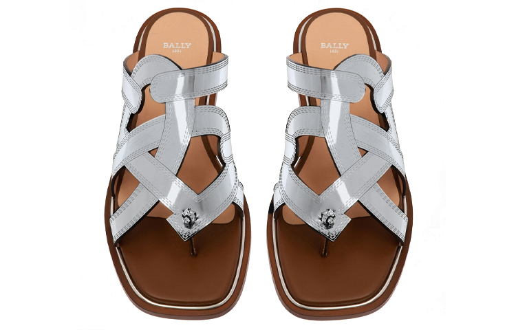 BALLY Antibacterial Stylish Sandal Women's Silver