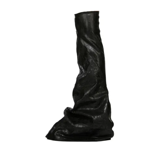 Rick Owens DRKSHDW Fetish Denim Over the knee Boots Women's Black