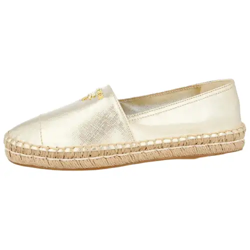PRADA Saffiano Espadrilles Women's Gold