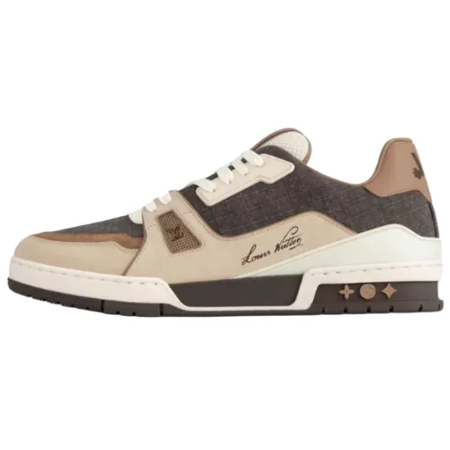 LOUIS VUITTON Trainer Low top Skateboard Shoes Men's Brown