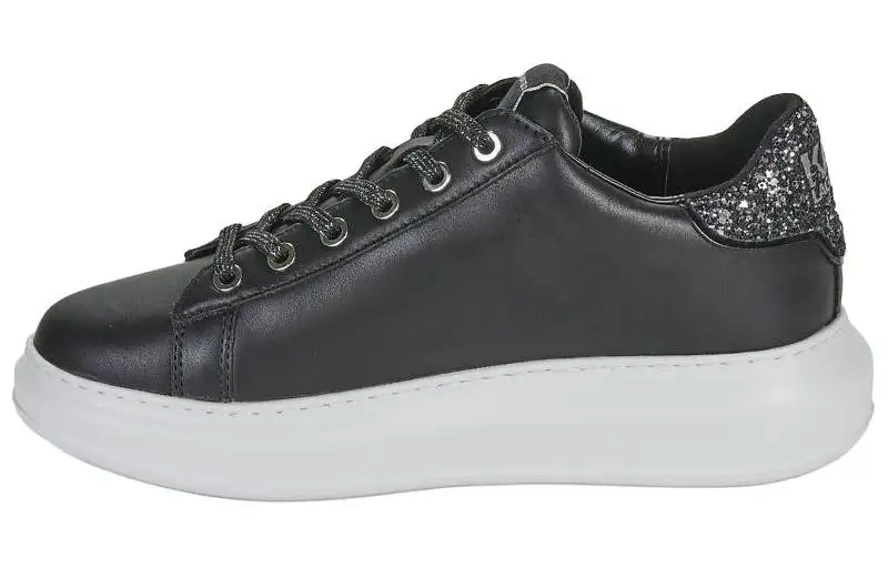 KARL LAGERFELD Kapri Signia Rhinestone-embellished Sneakers