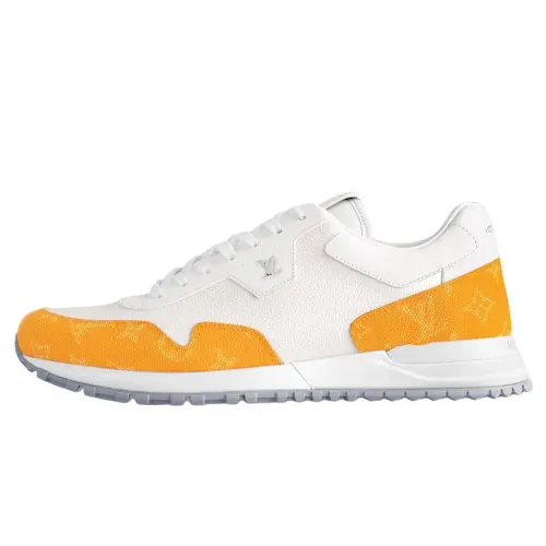 LOUIS VUITTON Run Away 2025 Spring Men's Collection Low top Casual Shoes Men's White Yellow