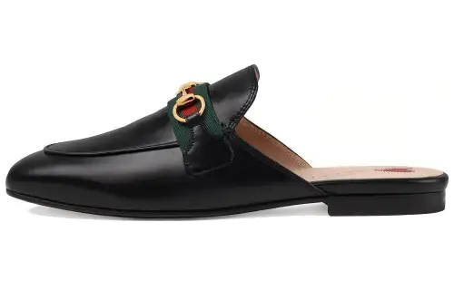 Gucci Wmns Princetown Leather Slipper 'Black' Women's