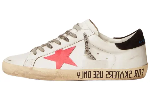 Golden Goose Super Star Leather Stylish Skateboarding Shoes Men's White