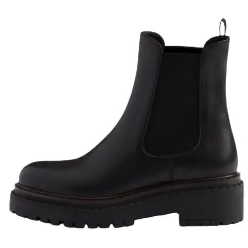 PRADA Leather Short Chelsea Boots 5.5cm Women's Black