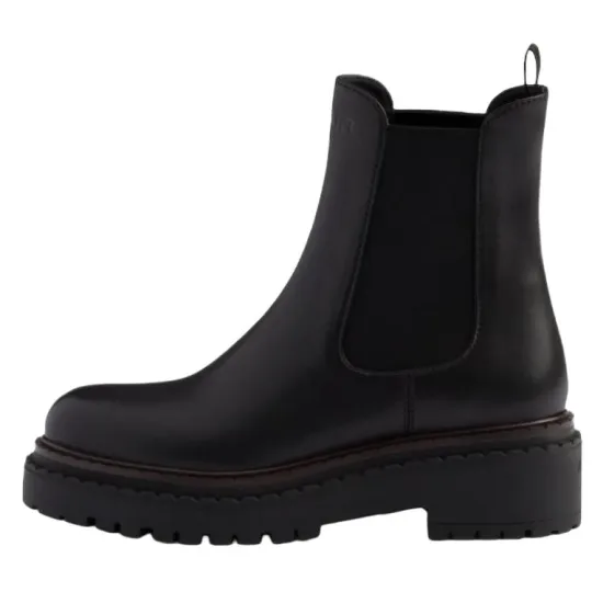 PRADA Leather Short Chelsea Boots 5.5cm Women's Black