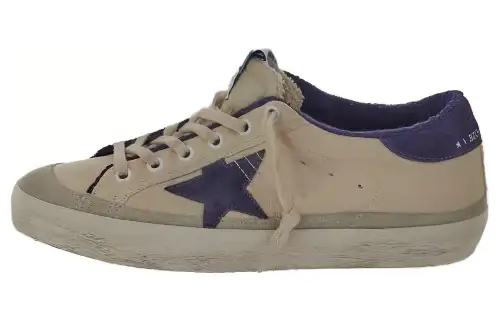 Golden Goose Super Star Leather Low top Stylish Skateboarding Shoes Women's Umber