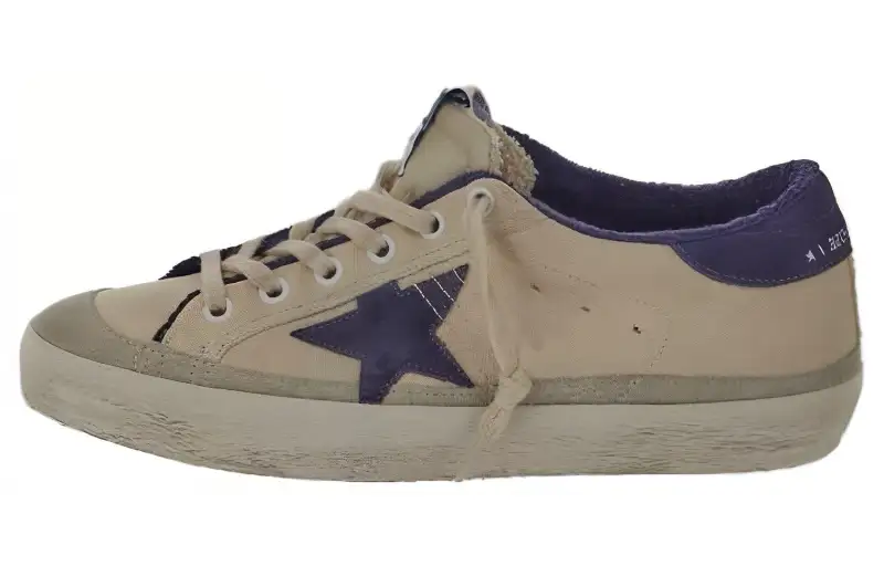 Golden Goose Super Star Leather Low top Stylish Skateboarding Shoes Women's Umber