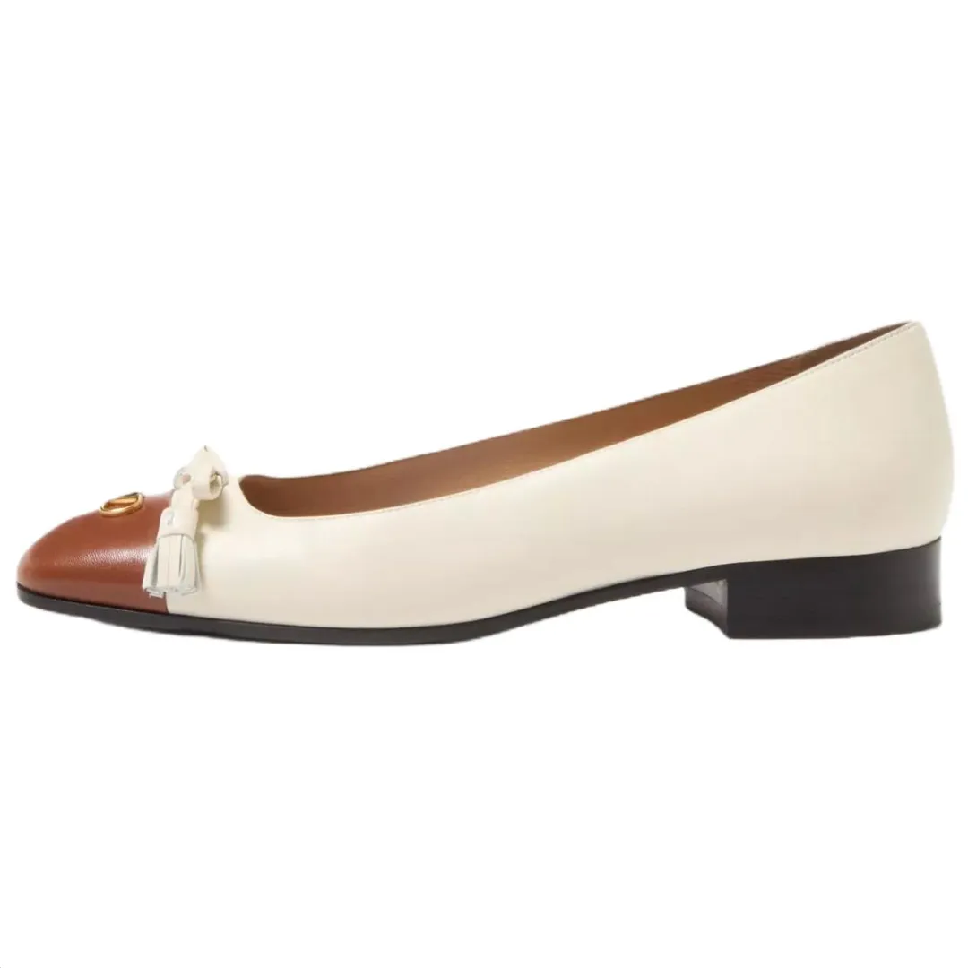 Valentino VLogo Signature Tassel Embellished Slip On Ballet Flats Women's