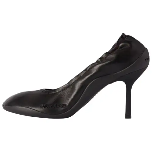 Balenciaga Shibuya Sheepskin Slim Heel High Heels 8cm Women's Black