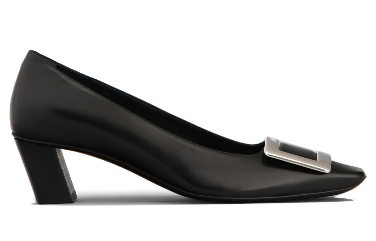 Roger Vivier Belle Vivier Buckle Square Toe Pumps