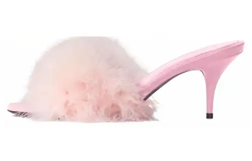 Balenciaga Boudoir 70mm Sandals 'Pink Feathers' Women's