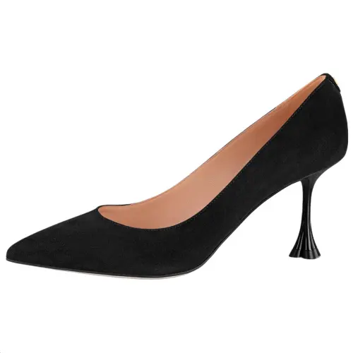 LOUIS VUITTON Blossom Slim Heel High Heels 7.5cm Women's Black