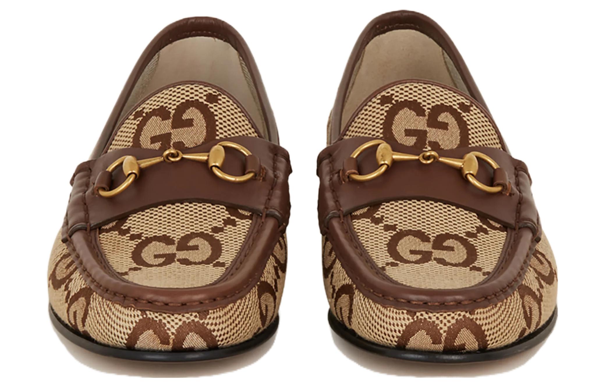 Женские лоферы Gucci Horsebit 1953 (коричневые) — фото 3
