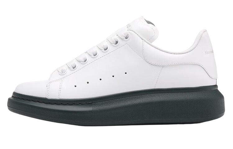 Мужские кеды Alexander McQueen Oversized Sneaker (бело-зеленые)