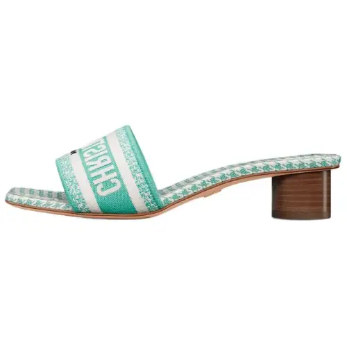 DIOR Dway Slide Slippers Women's Green