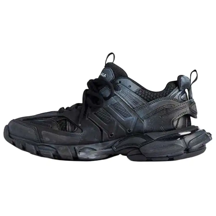 Balenciaga Track Signature Low top Casual Shoes Women's Black