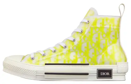 DIOR B23 Stylish Skateboarding Shoes Men's Yellow White